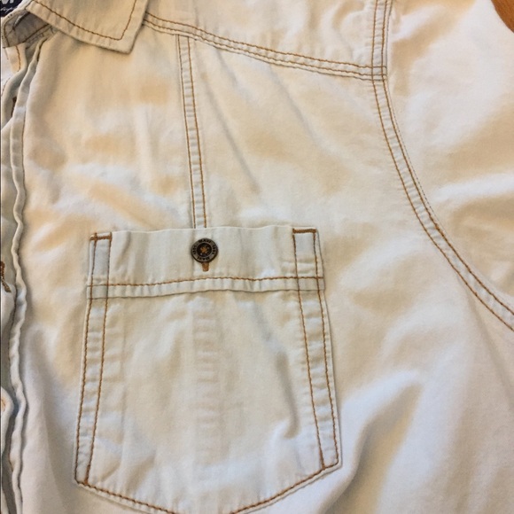 Mavi Faded Blue Roll Sleeves Button Down - Picture 11 of 13